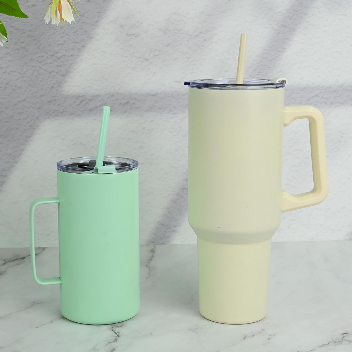 JUST HOME COLLECTION - Set Taza con Bombilla 1,2 l Acero Inoxidable