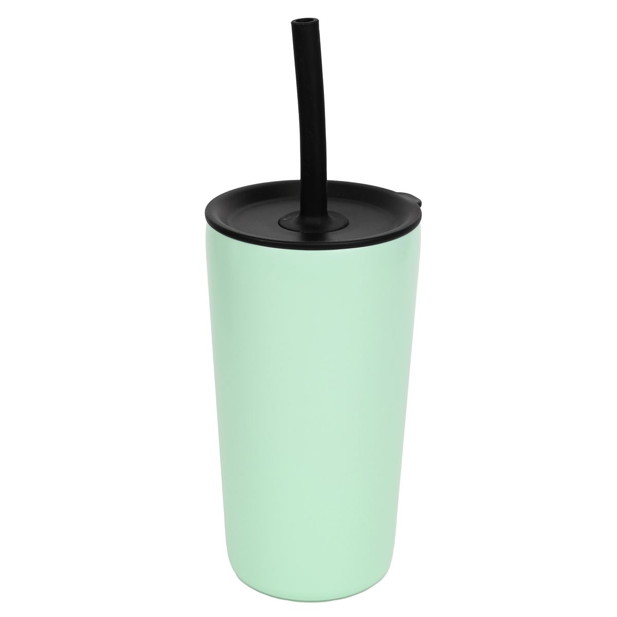 JUST HOME COLLECTION - Vaso con Bombilla 530 ml Verde