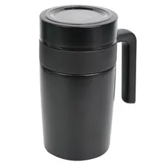 JUST HOME COLLECTION - Mug con Temperatura Digital 450 ml Negro