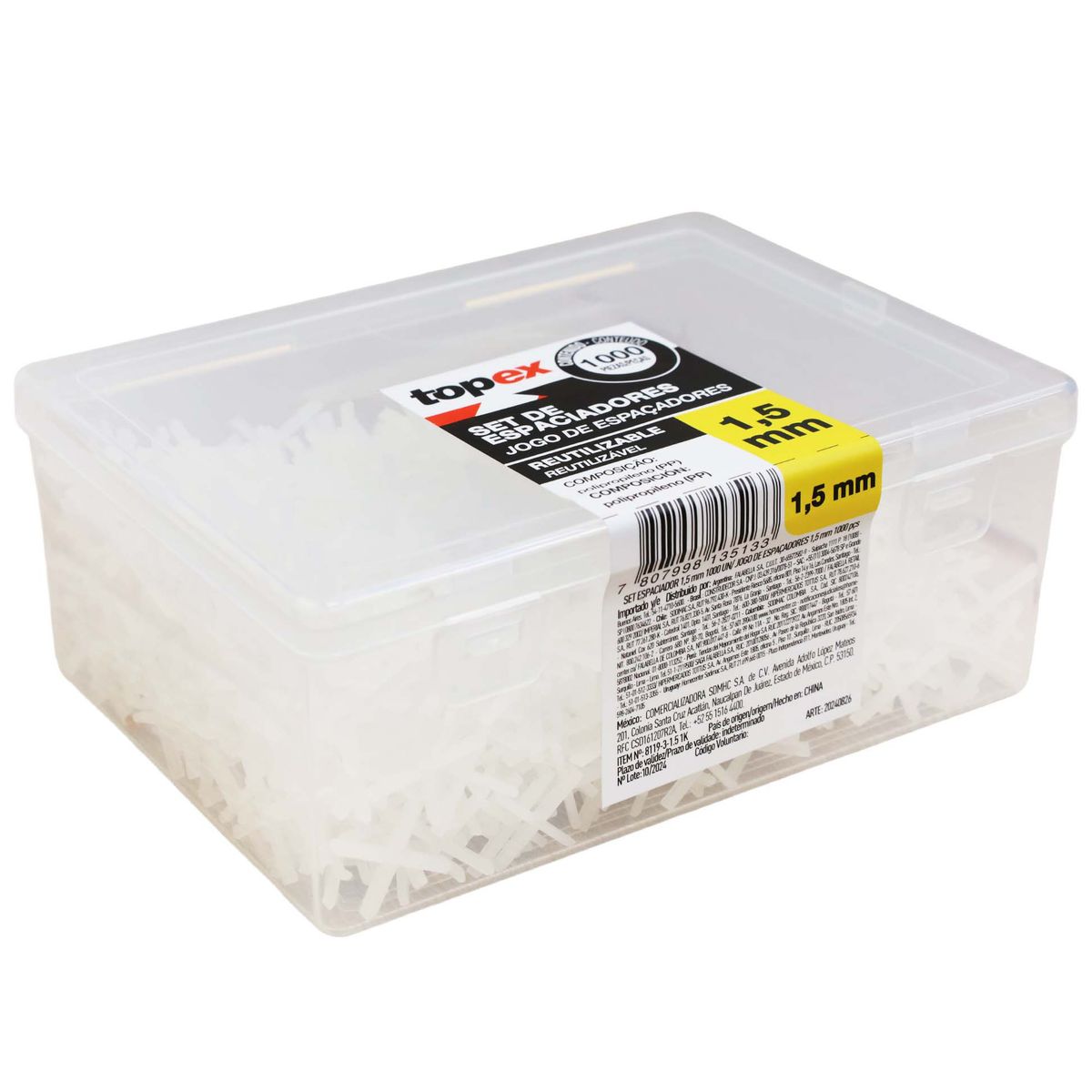 TOPEX - Set espaciador 1,5 mm 1000 unidades