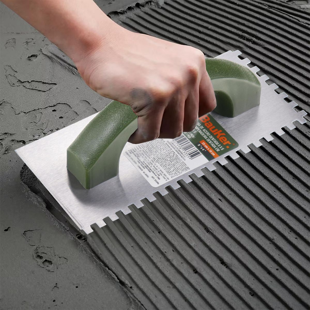 BAUKER - Llana Acero Económica 6x6 cm