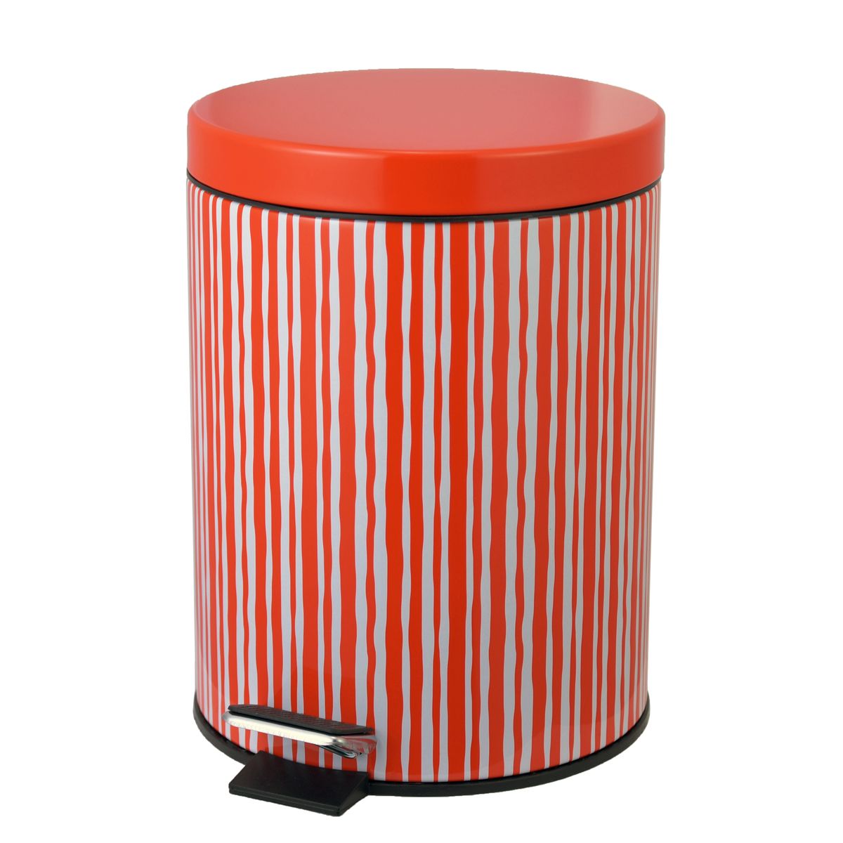 CASA BONITA - Papelero 5 Litros Metal Rojo y verde