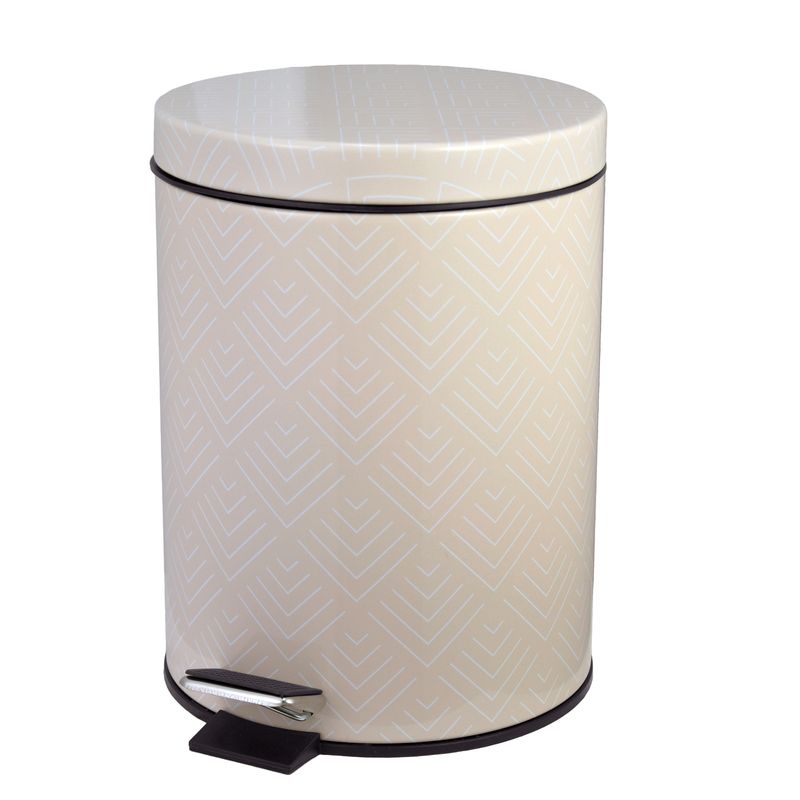 CASA BONITA - Papelero 5 Litros Metal Beige