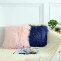 JUST HOME COLLECTION - Cojín Peludo 45x45 cm Multicolor