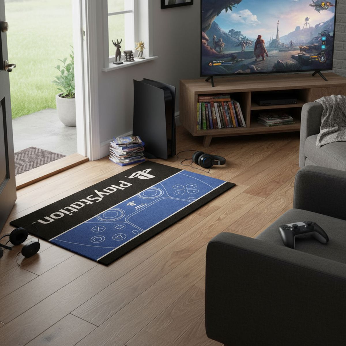 PYRAMID INTERNATIONAL - Limpiapiés Control nintendo 40x60 cm Azul y negro