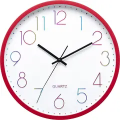 CASA BONITA - Reloj Muro 35cm Rojo