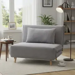 JUST HOME COLLECTION - Futón Prague Gris 108x88x83 cm