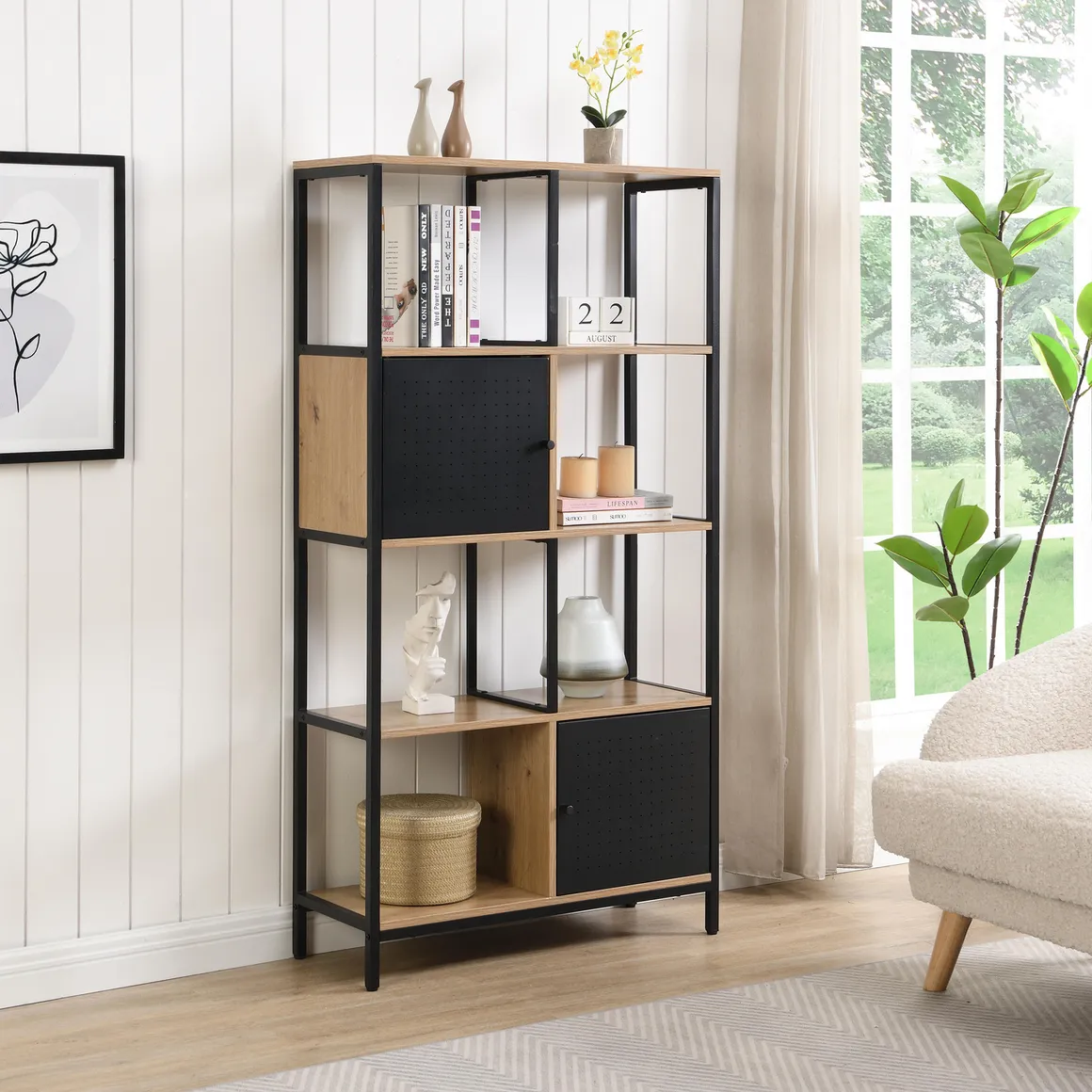 JUST HOME COLLECTION Estante Melamina 4 Nivel(es) 80x154.5x30 cm