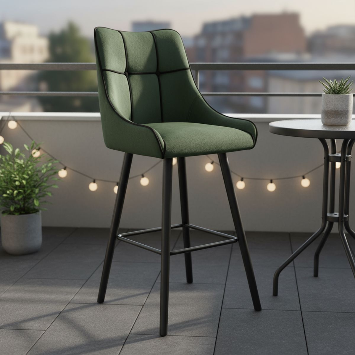 JUST HOME COLLECTION - Silla England Verde 108x50x54.5 cm