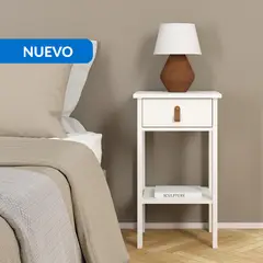 TVILUM - Cómoda 1 Cajón(es) Madrid 40x70.1x34.2 cm Blanco