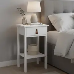 TVILUM - Cómoda 1 Cajón(es) Madrid 40x70.1x34.2 cm Blanco