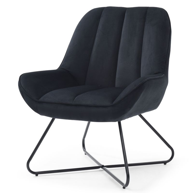 JUST HOME COLLECTION - Sofá 1 cuerpo Wisdom 75x72x88 cm Negro