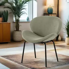 JUST HOME COLLECTION - Poltrona 1 cuerpo Bogarte 62x62x76 cm Gris
