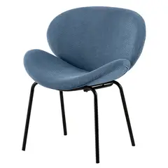 JUST HOME COLLECTION - Poltrona 1 cuerpo Bogarte 62x62x76 cm Azul