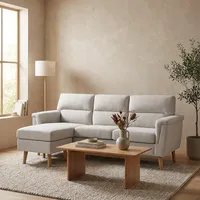 Sofá 3 cuerpos Avery 197.5x92x135 cm Beige