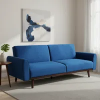 Futón Cama 3 cuerpos Norwich 209x83x86 cm Azul