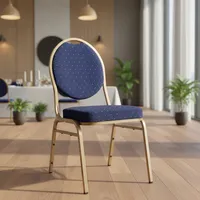 Silla Salón Evento Azul 91x46x57 cm