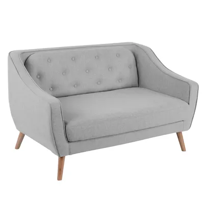 Imagen 2 del producto Sofá 2 cuerpos Gaspare 131.5x78x84 cm Gris