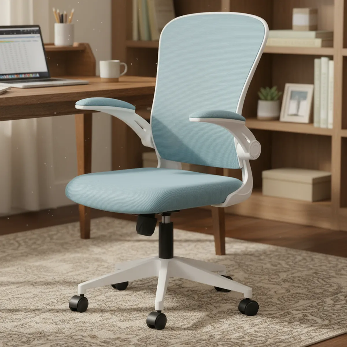 JUST HOME COLLECTION - Silla Escritorio Ejecutiva Atheed Azul