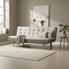 JUST HOME COLLECTION - Futón Falun Beige 185x100x82 cm