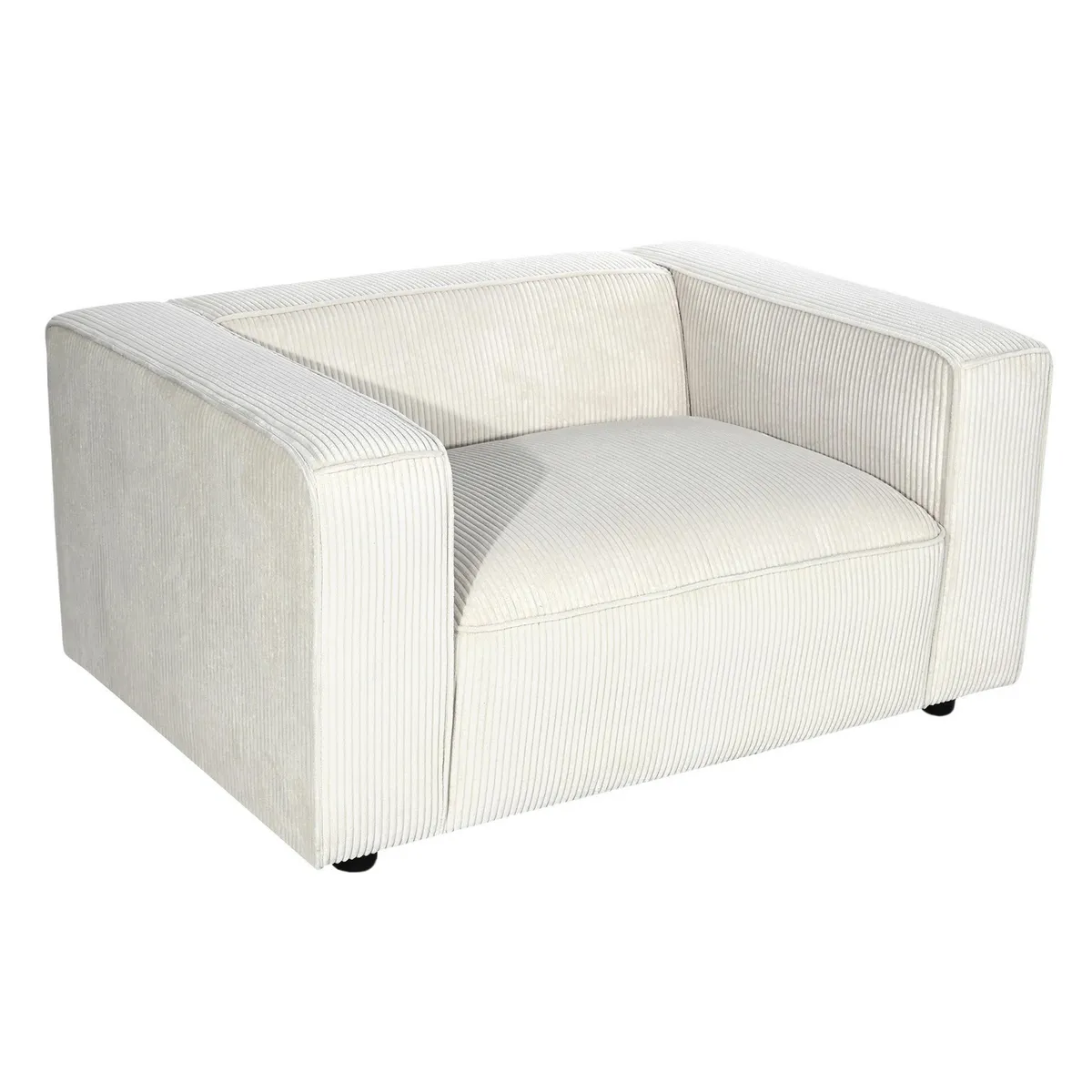 JUST HOME COLLECTION - Sofá 1 cuerpo Anaiel 128x64x94 cm Beige