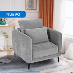 JUST HOME COLLECTION - Sofá 1 cuerpo Makula 82x88x84 cm Gris