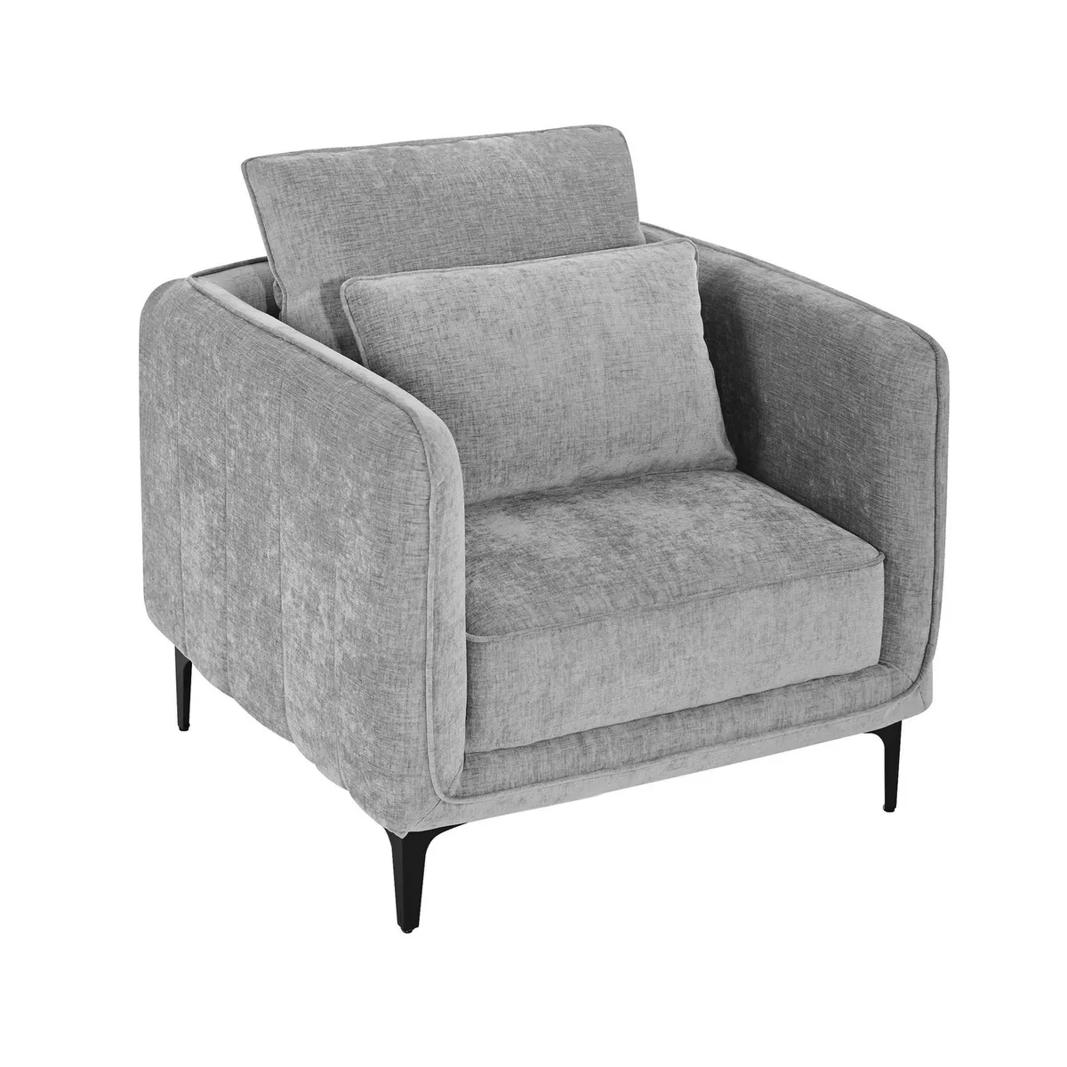 JUST HOME COLLECTION - Sofá 1 cuerpo Makula 82x88x84 cm Gris