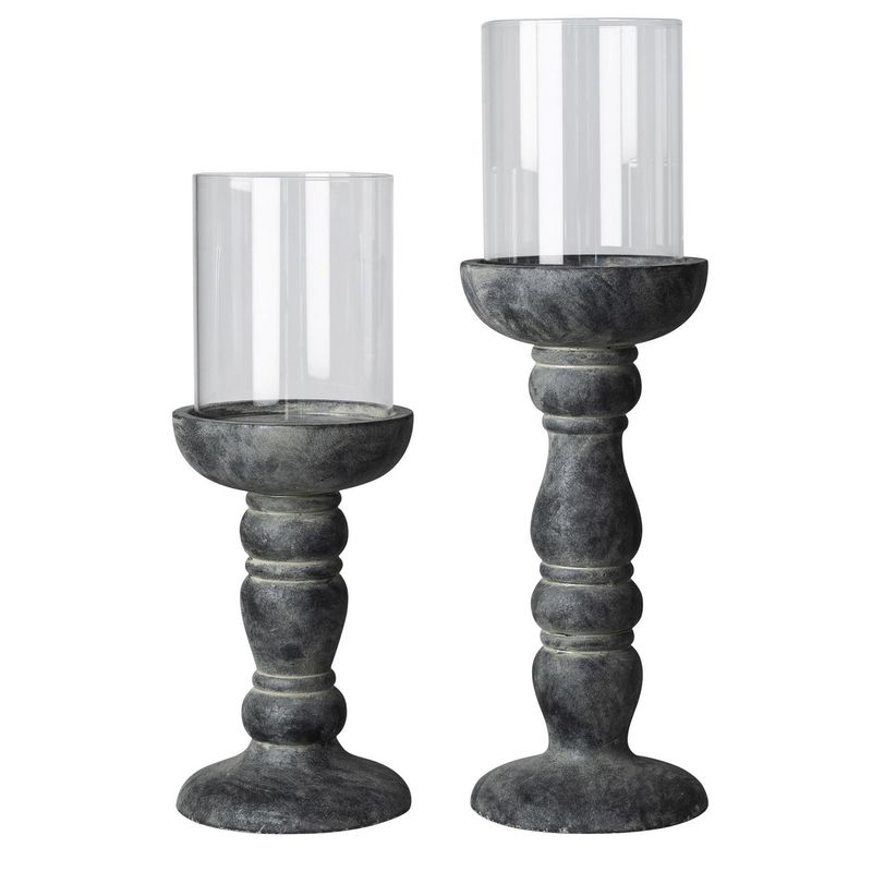 JUST HOME COLLECTION - Portavela 47 cm Negro