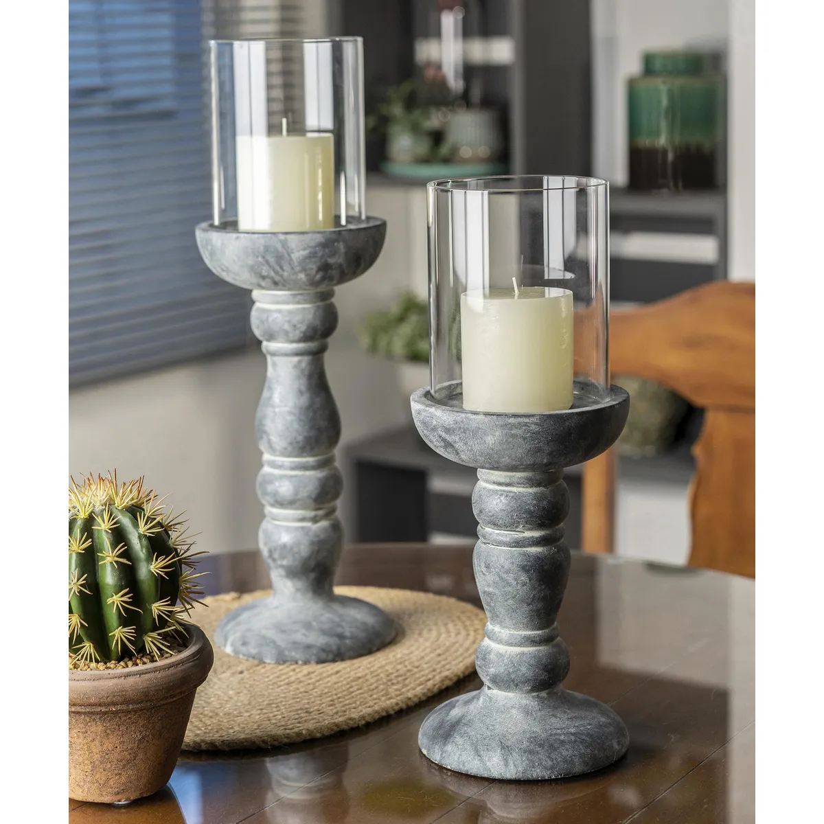 JUST HOME COLLECTION - Portavela 47 cm Negro