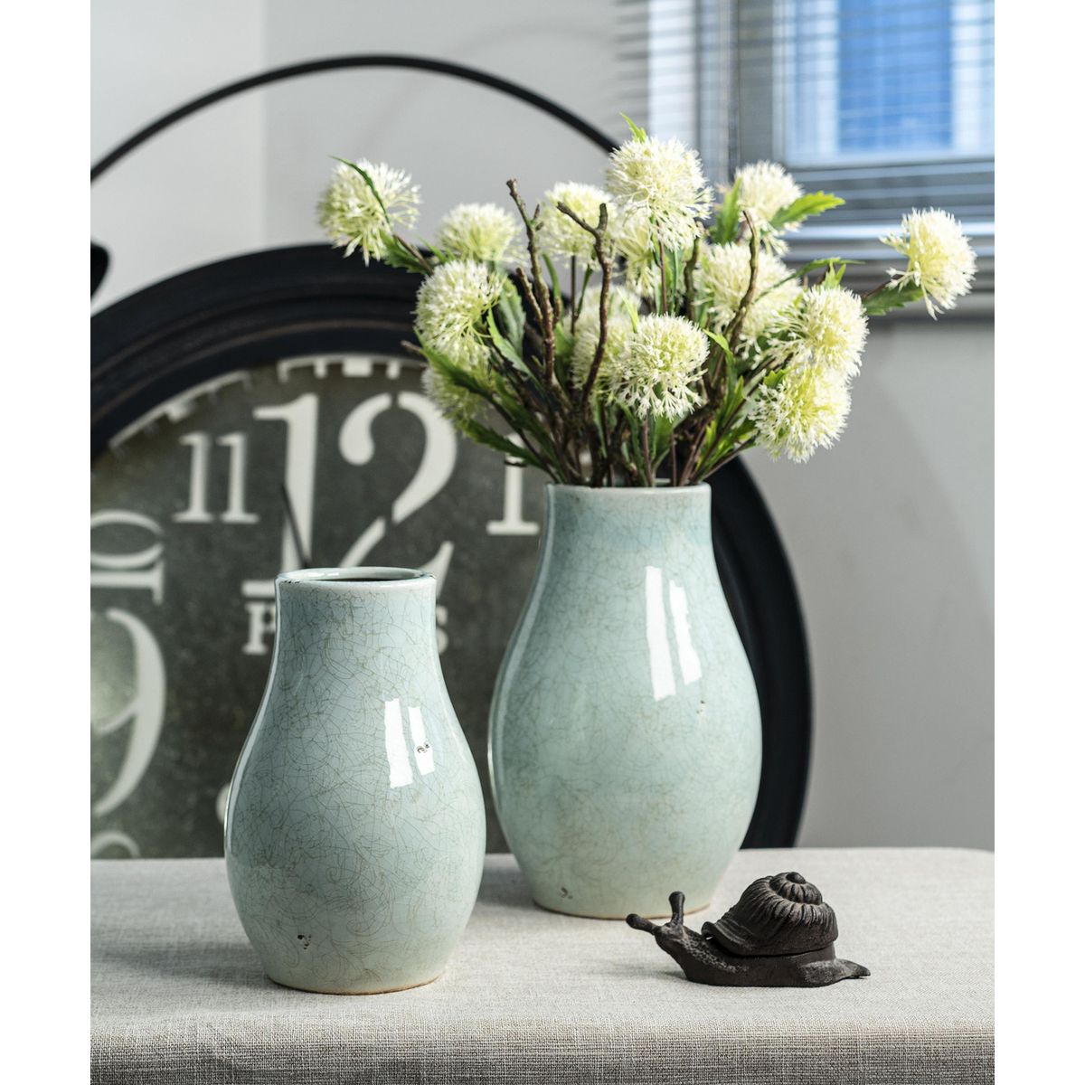 JUST HOME COLLECTION - Florero 19x29,5 cm Terra Celeste