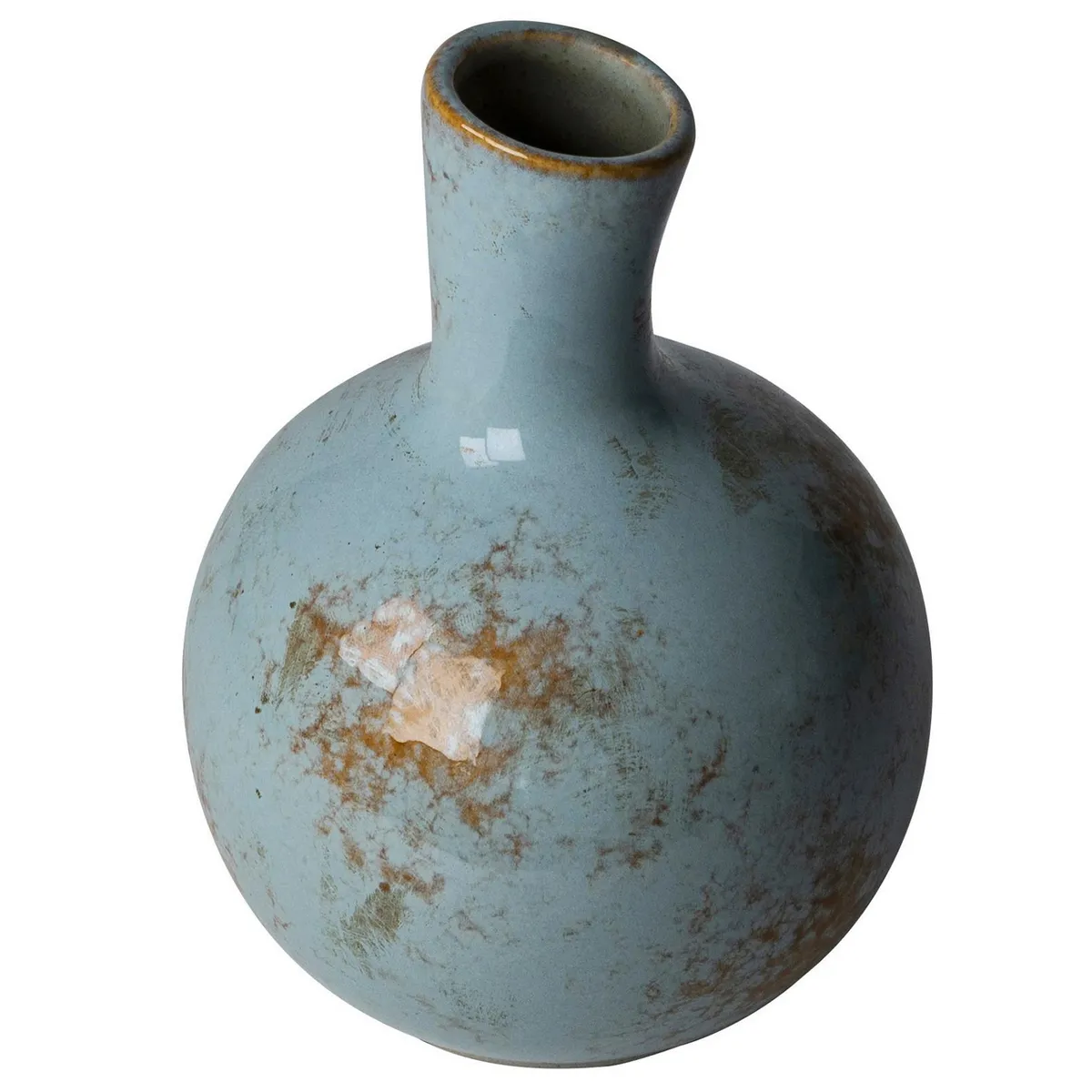 JUST HOME COLLECTION - Jarrón 8,5x12 cm Terra Celeste