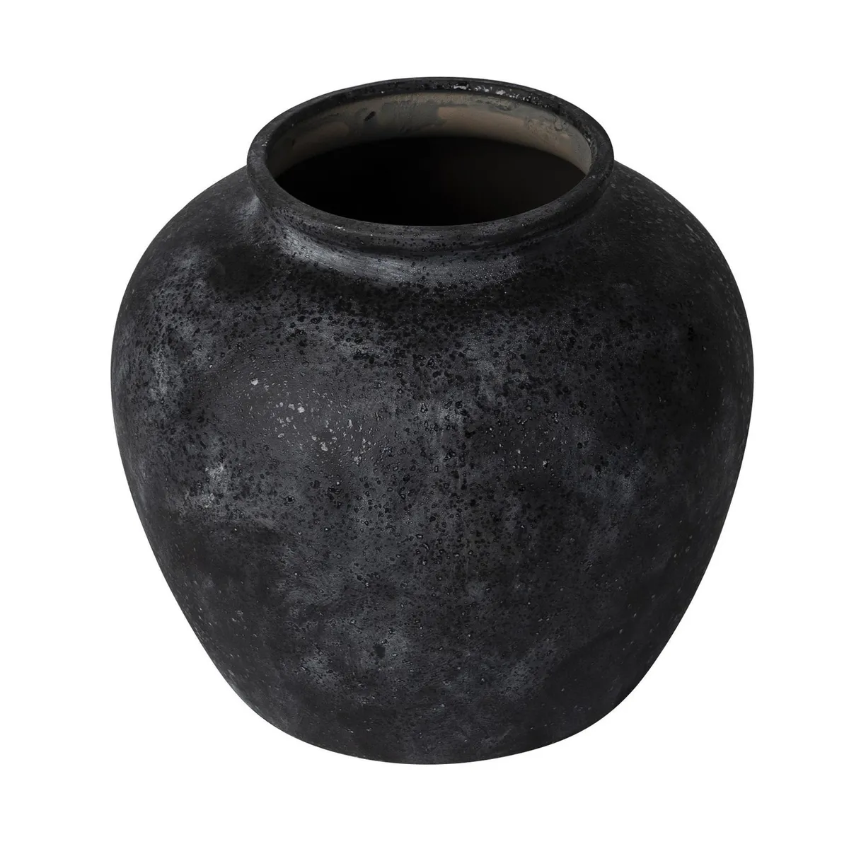 JUST HOME COLLECTION - Jarrón 23x21 cm Terra Negro