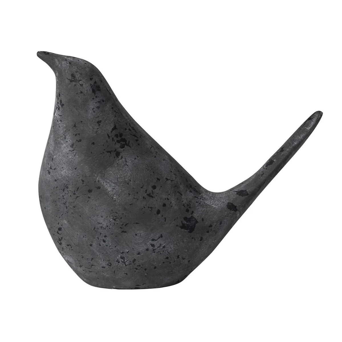 JUST HOME COLLECTION - Pájaro Decorativo 11 cm Negro