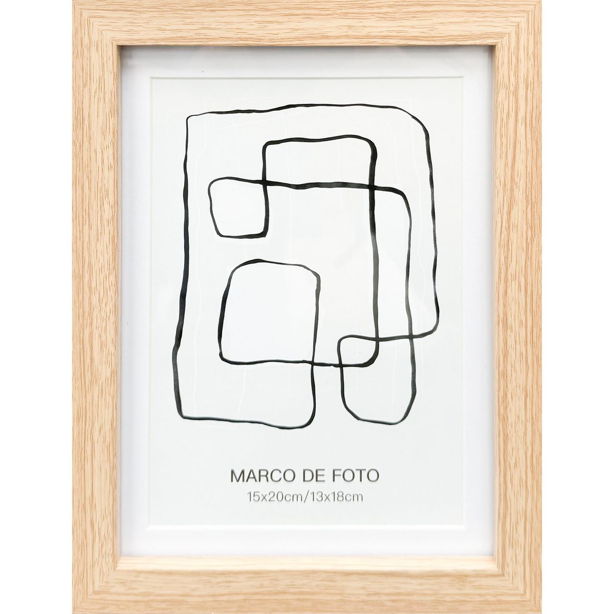 JUST HOME COLLECTION - Marco de Foto Matte 13x18 cm Roble MDF