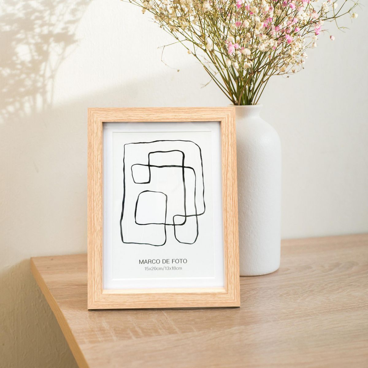 JUST HOME COLLECTION - Marco de Foto Matte 13x18 cm Roble MDF