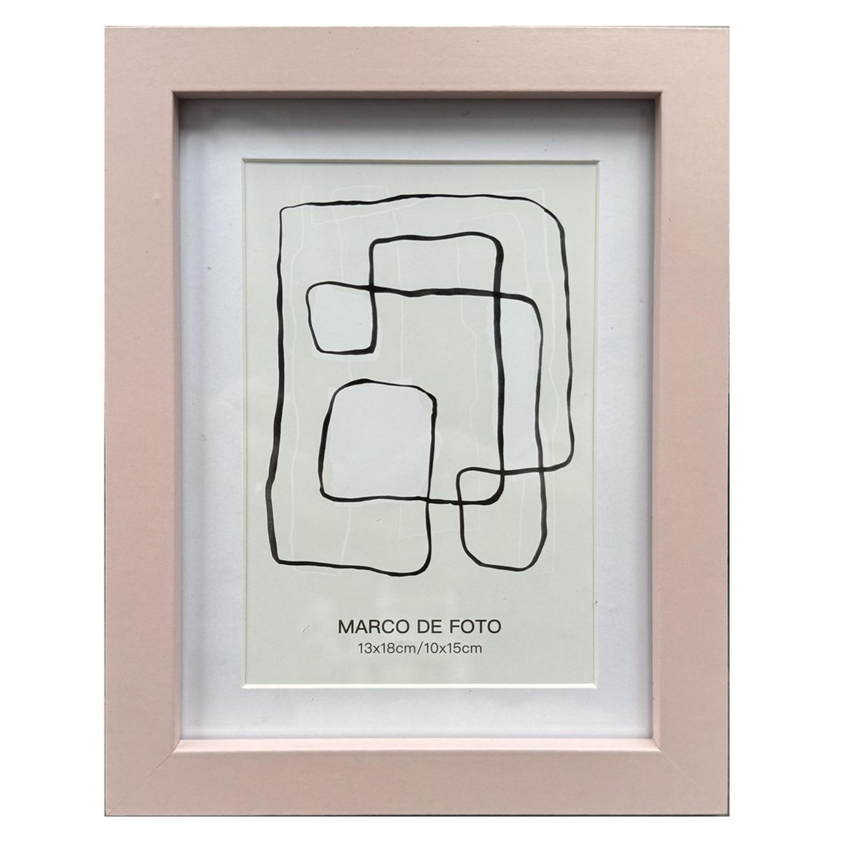 JUST HOME COLLECTION - Marco de Foto Matte 10x15 cm Rosado MDF