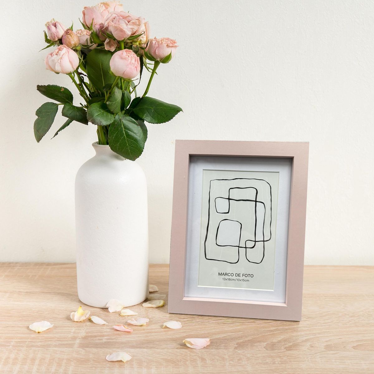 JUST HOME COLLECTION - Marco de Foto Matte 10x15 cm Rosado MDF