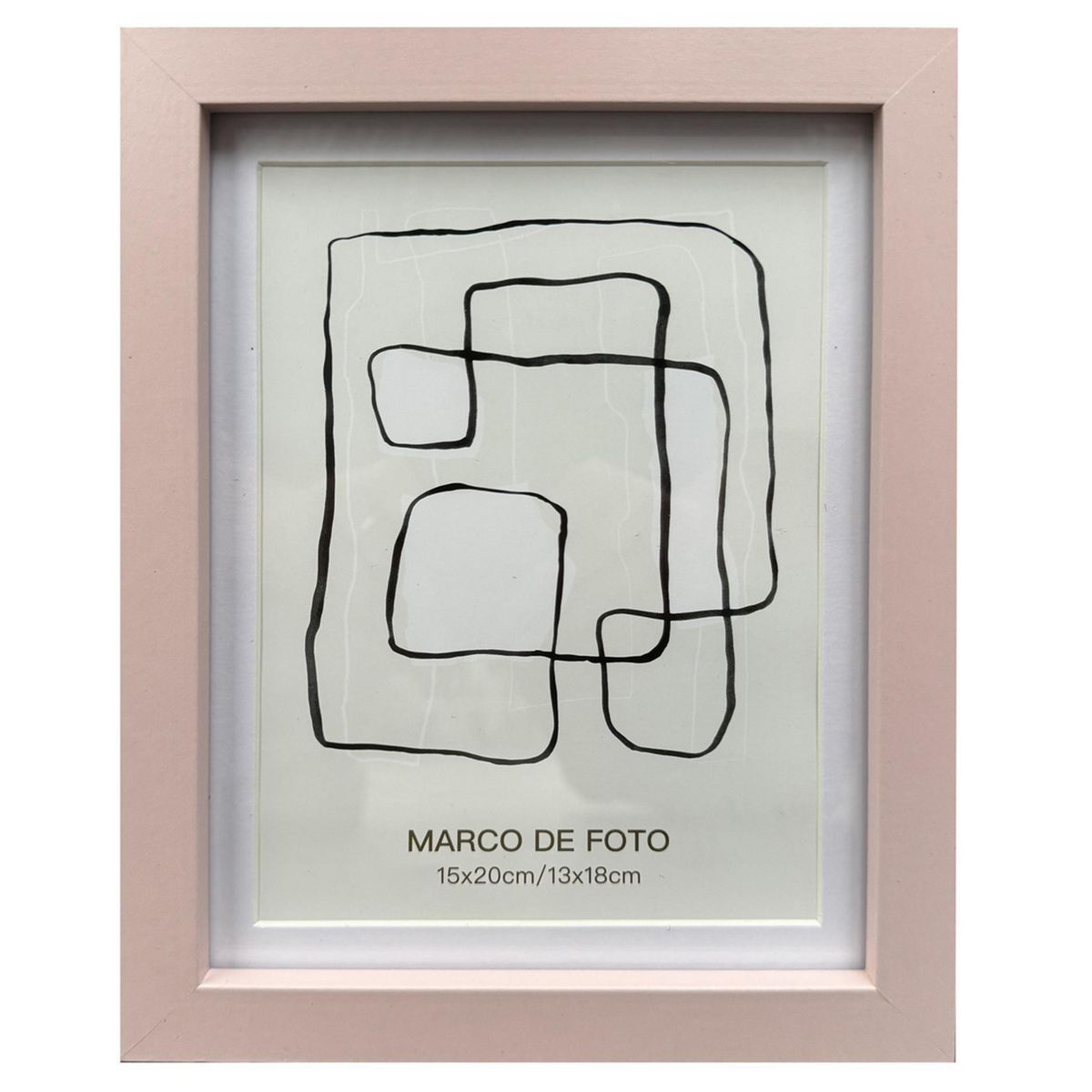 JUST HOME COLLECTION - Marco de Foto Matte 13x18 cm Rosado MDF