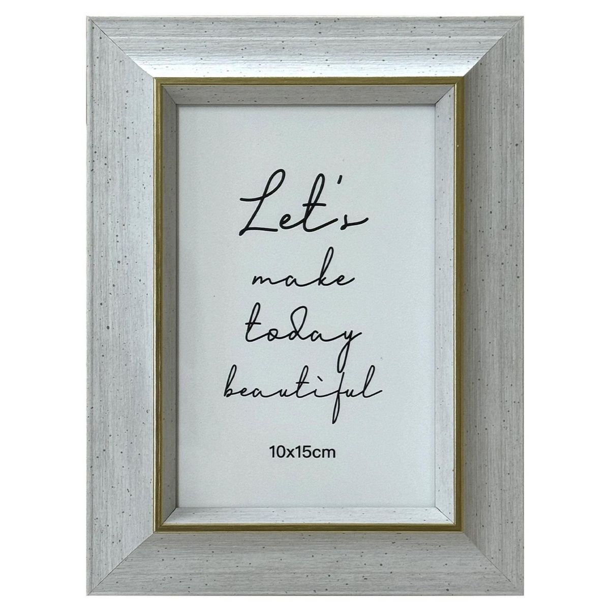 JUST HOME COLLECTION - Marco de Foto Mad 10x15 cm Blanco Plástico