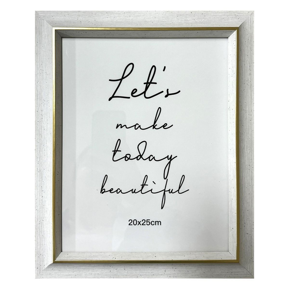 JUST HOME COLLECTION - Marco de Foto Mad 20x25 cm Blanco Plástico