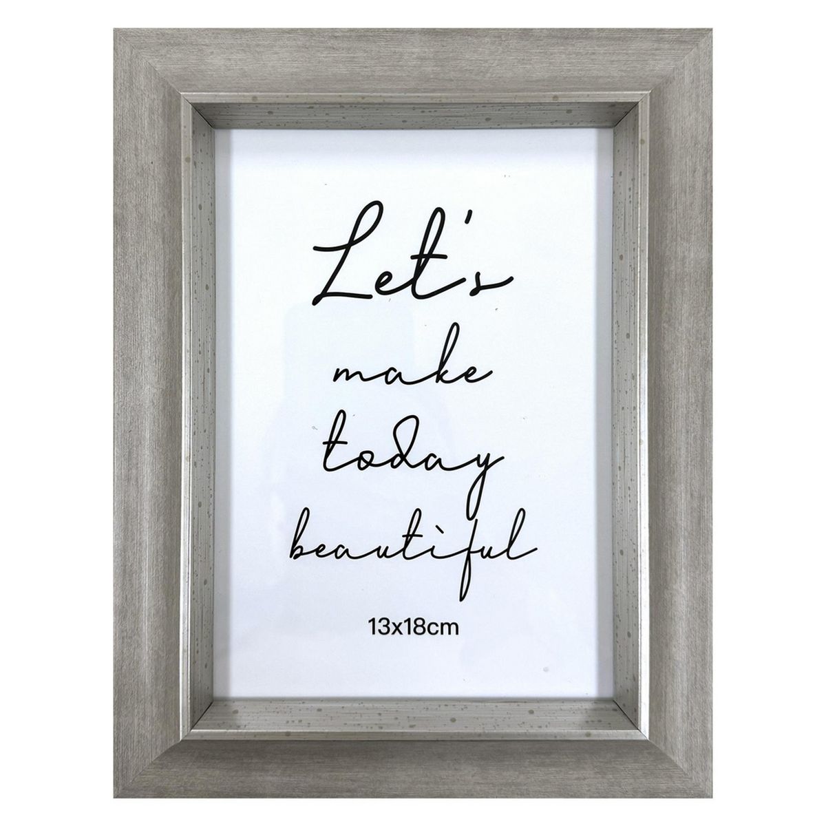 JUST HOME COLLECTION - Marco de Foto Mad 13x18 cm Gris Plástico