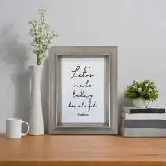 JUST HOME COLLECTION - Marco de Foto Mad 13x18 cm Gris Plástico