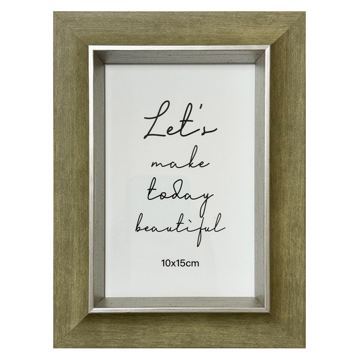 JUST HOME COLLECTION - Marco de Foto Mad nat 10x15 cm Madera Plástico