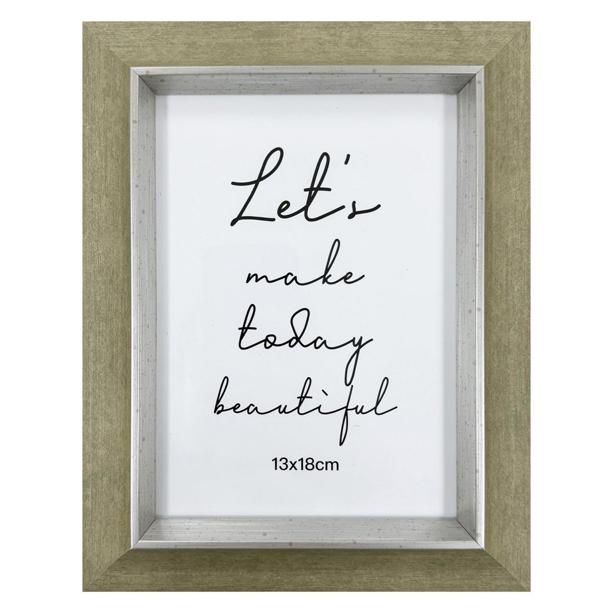 JUST HOME COLLECTION - Marco de Foto Mad nat 13x18 cm Madera Plástico