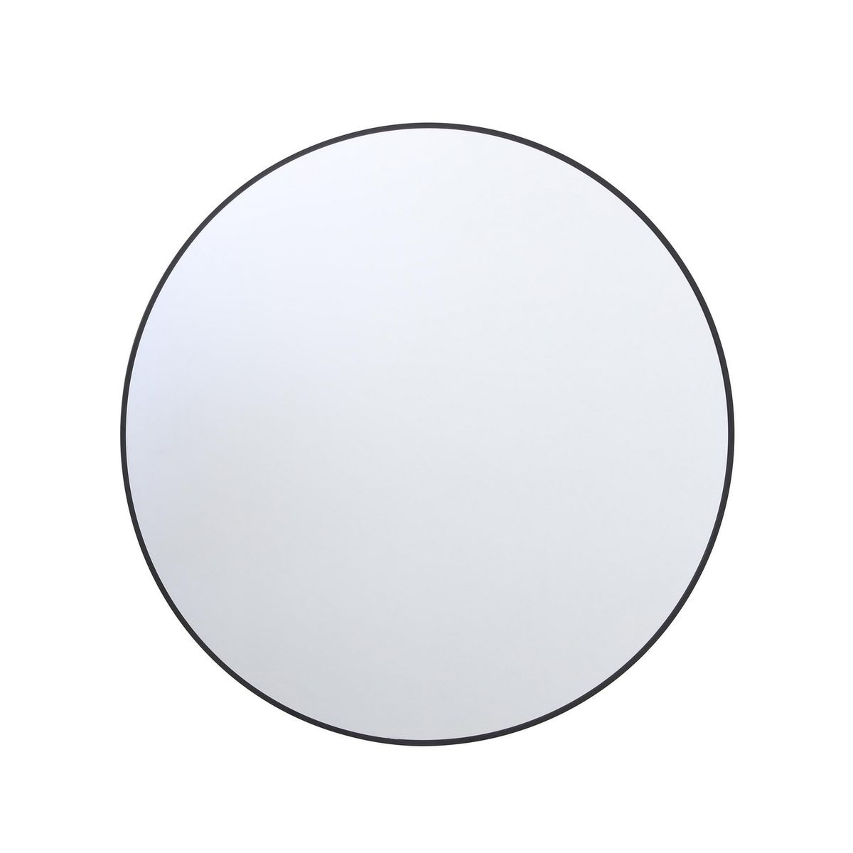 JUST HOME COLLECTION - Espejo Decorativo Forma Redonda 65x65 cm Negro Round