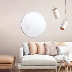 JUST HOME COLLECTION - Espejo Decorativo Forma Redonda 65x65 cm Plateado Round