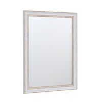 Espejo Pared Forma Rectangular 51.8x41.6 cm Blanco Vintage