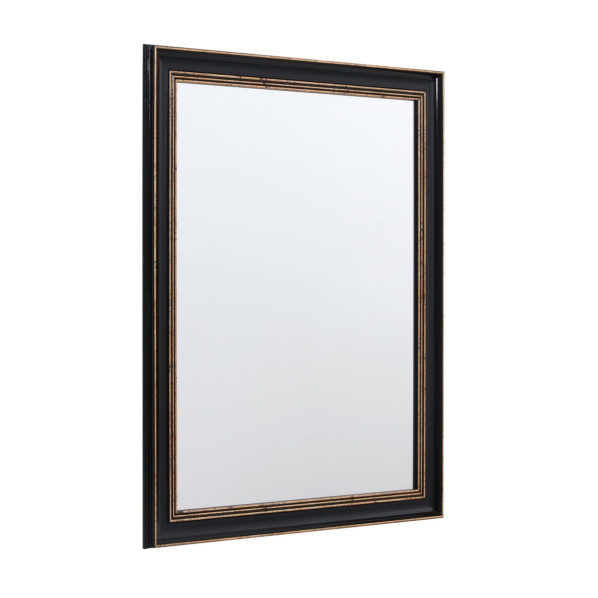 JUST HOME COLLECTION - Espejo Pared Forma Rectangular 51.8x41.6 cm Negro Vintage