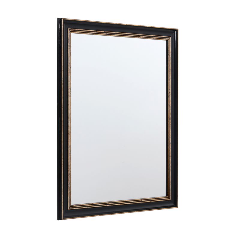 JUST HOME COLLECTION - Espejo Decorativo Forma Rectangular 51.8x41.6 cm Negro Vintage