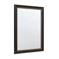 JUST HOME COLLECTION - Espejo Decorativo Forma Rectangular 51.8x41.6 cm Negro Vintage